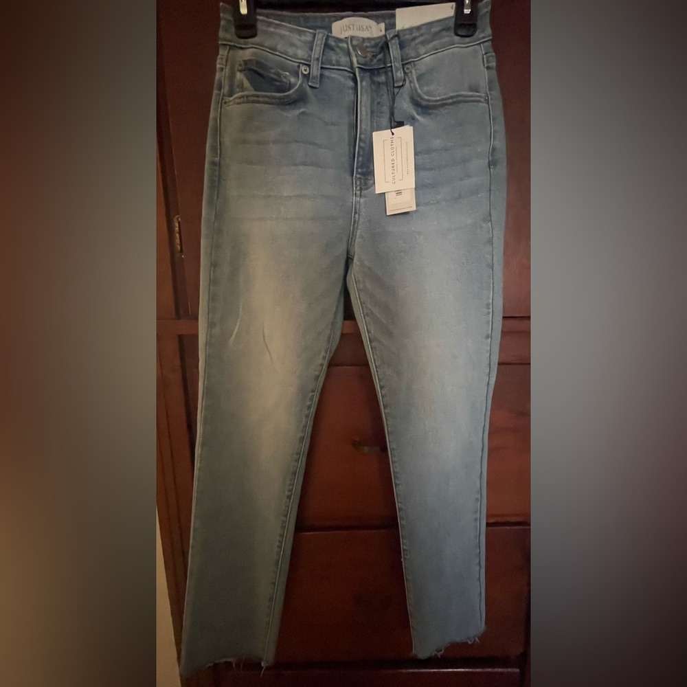 Just USA Washed Light Blue Skinny Jeans